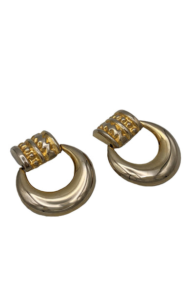1970's Gold Tone Hoop Earrings