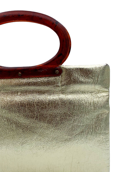 1960's Gold Lamé Folding Bag