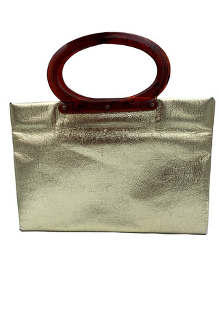 1960's Gold Lamé Folding Bag