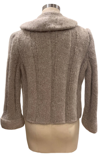 1960's Gray Angora Cardigan