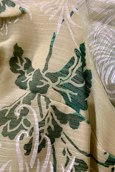 1970s Celery Green Shaheen Dress
