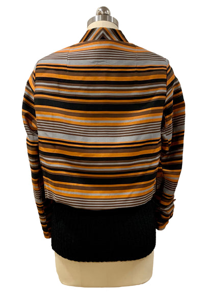 1960's Orange, Chocolate, Black and Pewter Jacket