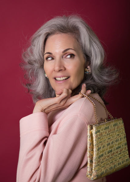 1960s Metallic Pastel Clutch