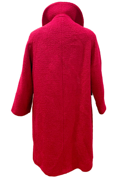 1960's Magenta Bouclé Coat