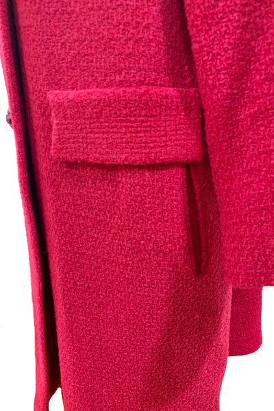 1960's Magenta Bouclé Coat
