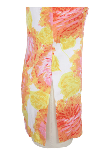 1960s Yellow, Pink Tunic Top