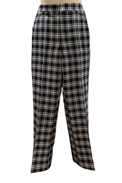 1970's Black and White Plaid Tuxedo