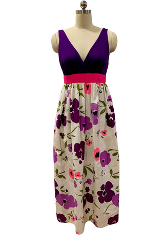 1960's Purple Top Maxi Dress
