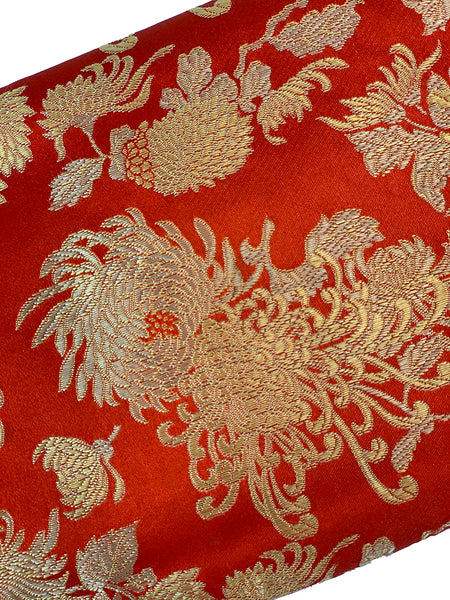 1950s Scarlet Red Silk Clutch
