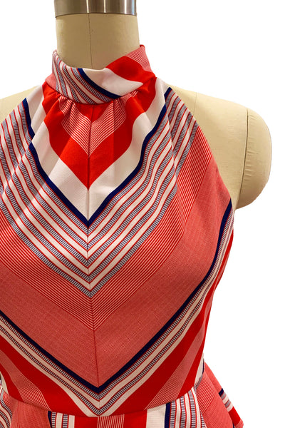 1970's Red, White and Blue Halter