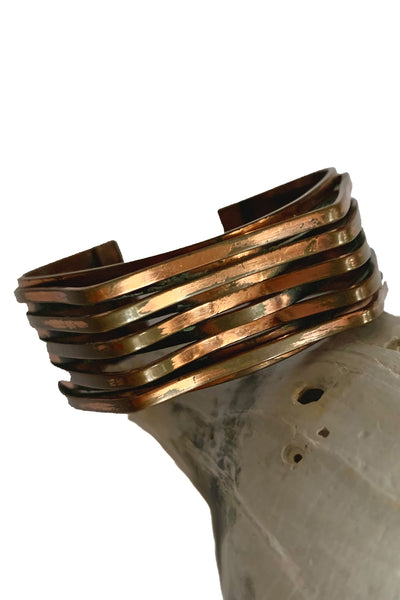 1950s Copper Modernist Cuff Bracelet