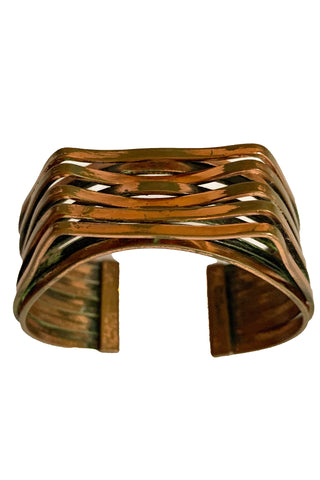 1950s Copper Modernist Cuff Bracelet