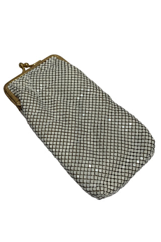 1980's White Mesh Cigarette/Eyeglass Case